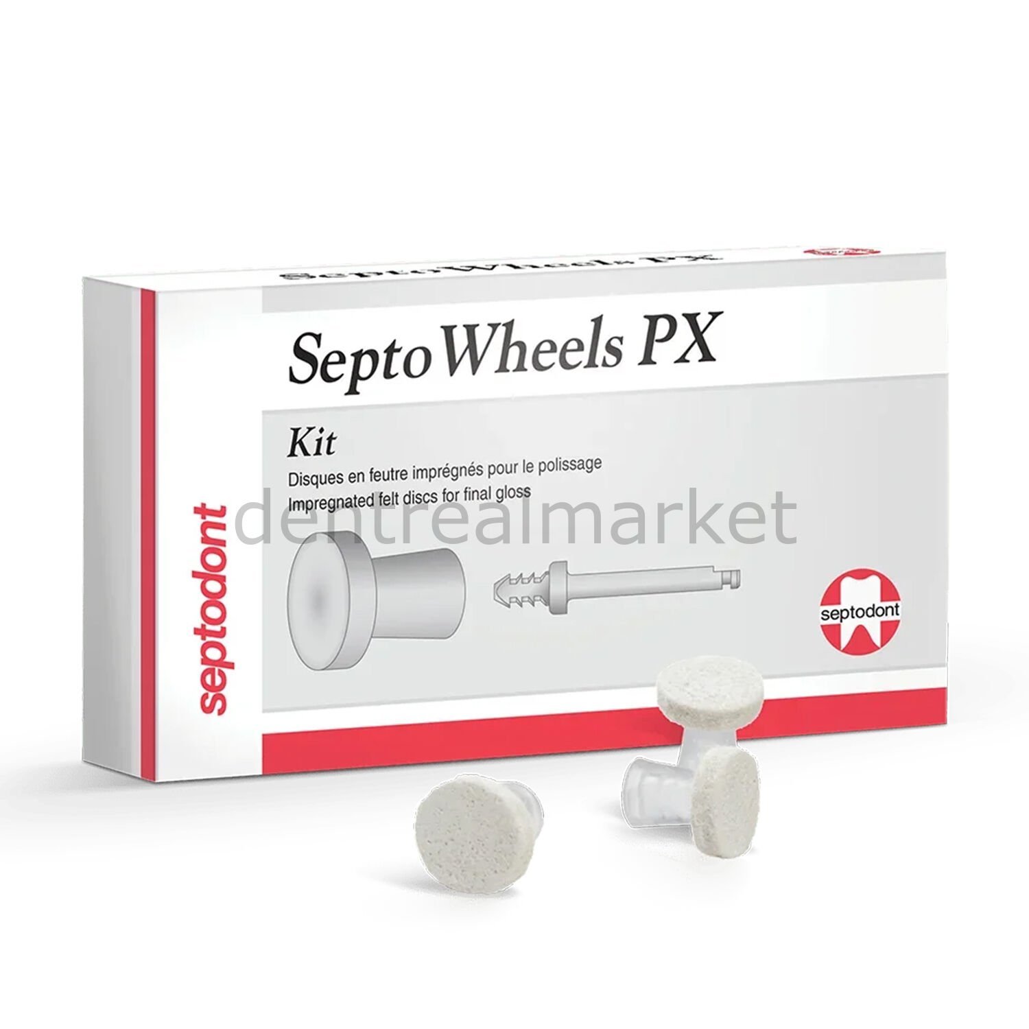 SeptoWhell PX Emdirilmiş Cila Keçesi 12'li