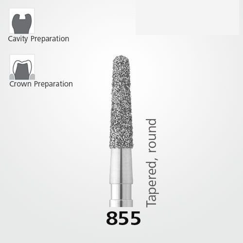 855 Sentetik Elmas Frez - 5 Adet - Konik