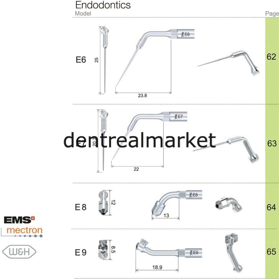 Kavitron Endodonti Ucu E5 - Ems,Mectron,Woodpecker,WH Uyumlu