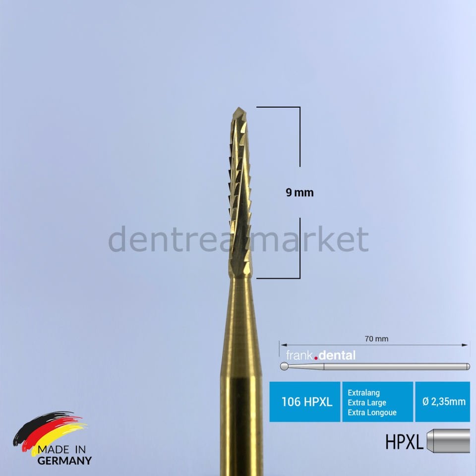 Titanyum Carpide Lindemann Cerrahi Frez - 162 HPXL