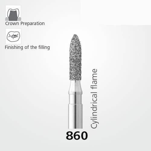 860 Sentetik Elmas Frez - 5 Adet - Alev Uç