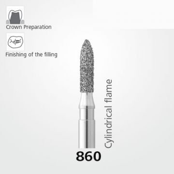 860 Sentetik Elmas Frez - 5 Adet - Alev Uç
