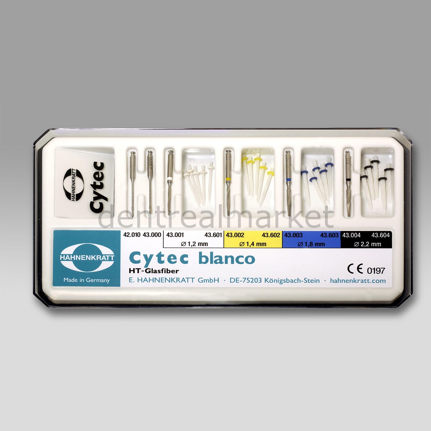 Cytec Blanco Radyoopak Fiber Post Set