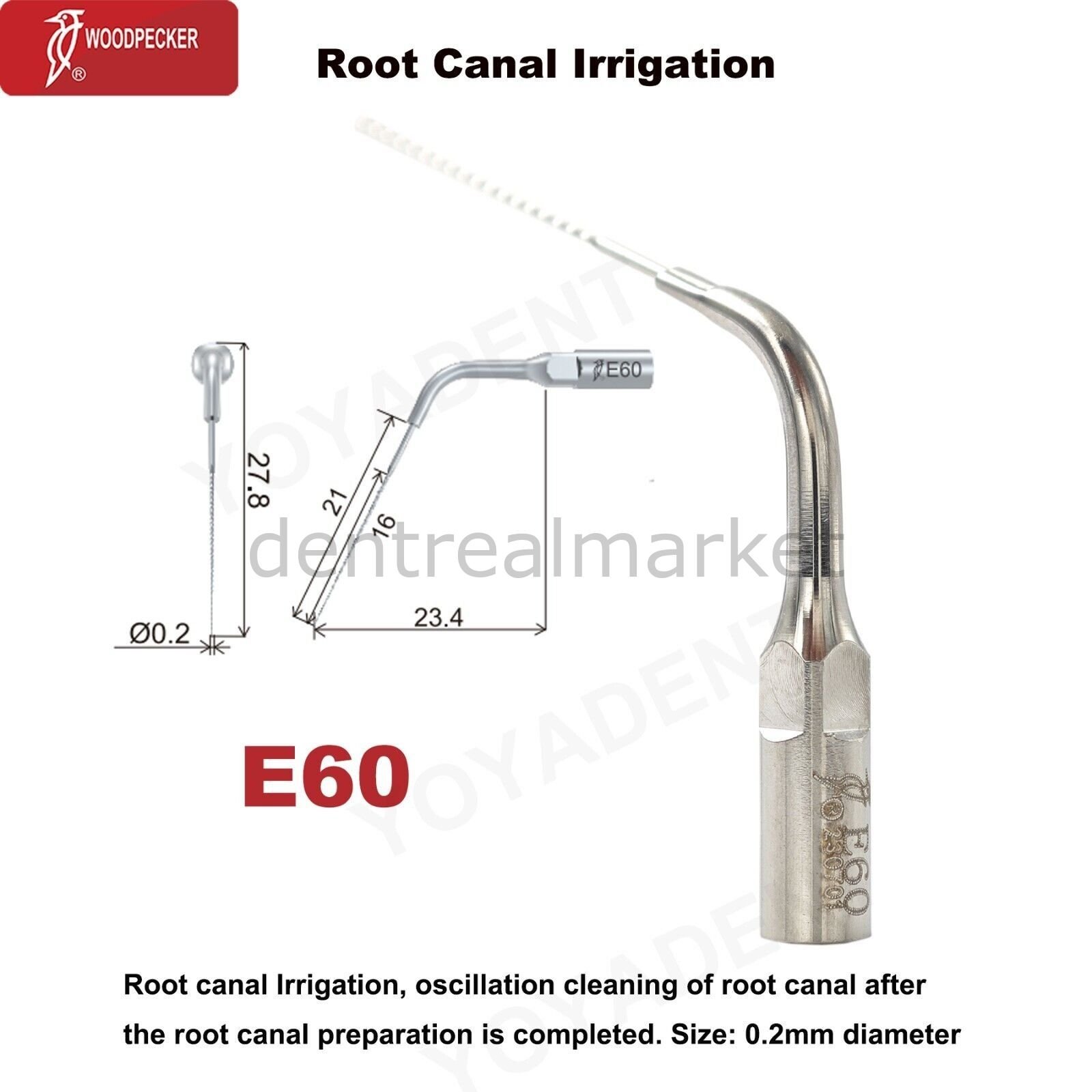 Kavitron İrrigasyon Ucu E60 - Ems,Mectron,Woodpecker,WH Uyumlu