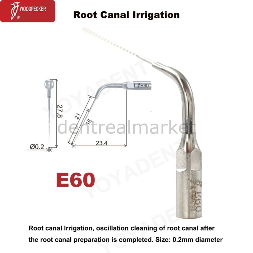 Kavitron İrrigasyon Ucu E60 - Ems,Mectron,Woodpecker,WH Uyumlu