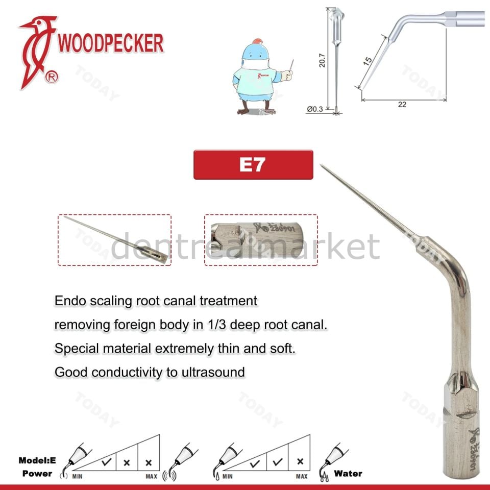 Kavitron İrrigasyon Ucu E7 - Ems,Mectron,Woodpecker,WH Uyumlu