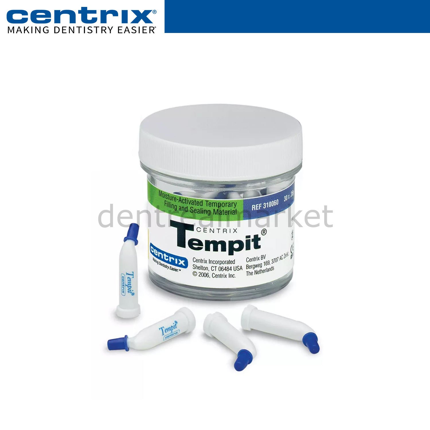 Centrix Tempit Nemle Aktifleşen Geçici Dolgu Malzemesi - 0.35 gr