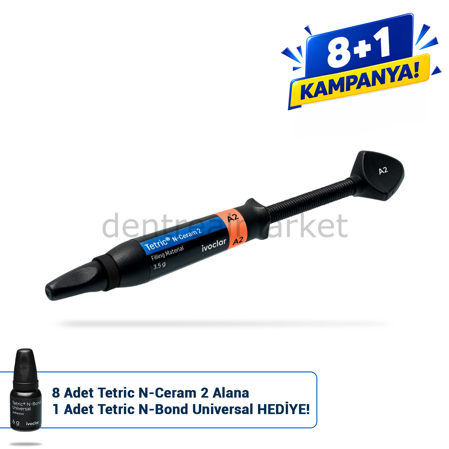 Tetric N-Ceram 2 Üniversal Kompozit Refil 3.5gr & Tetric N-Bond Kampanya