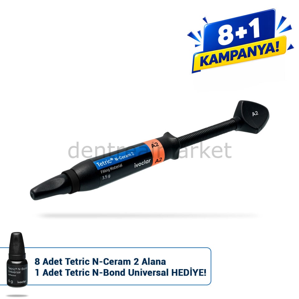 Tetric N-Ceram 2 Ünivesal Kompozit Refil 3.5gr & Tetric N-Bond Kampanya