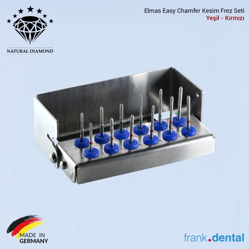 Elmas Easy Chamfer Kesim Frez Seti Yeşil