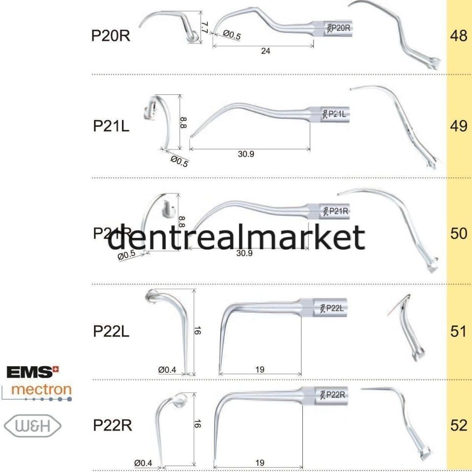 Kavitron Periodontic Ucu P2L - Ems,Mectron,Woodpecker,WH Uyumlu