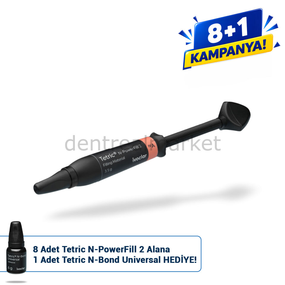 Tetric N-Powerfill 2 Bulkfill Posterior Kompozit Refill 3,5 gr & Tetric N-Bond Kampanya