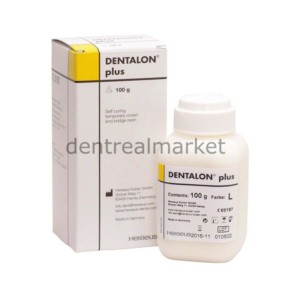 Geçici Kron Akrillik - Dentalon Plus Toz 100 gr Medium - SKT:11/2025