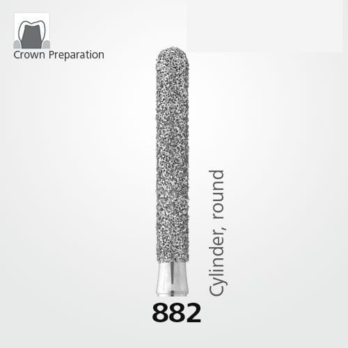 882 Sentetik Elmas Frez - 5 Adet - Silindir