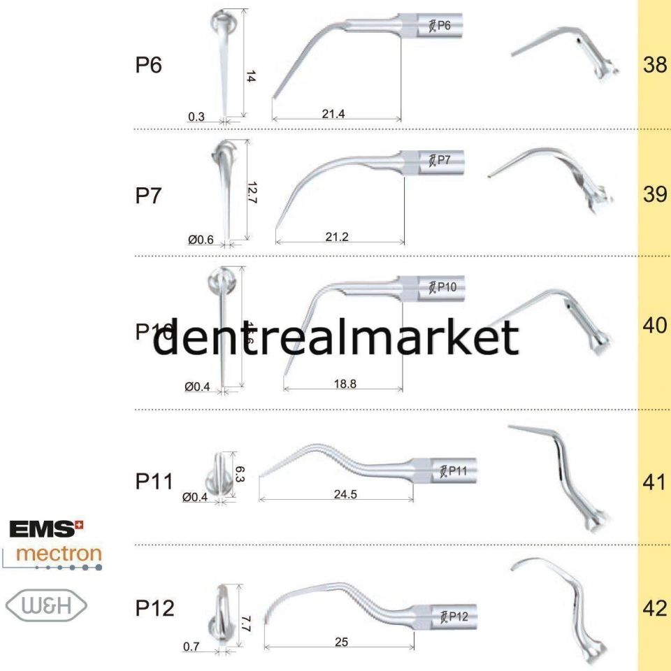 Kavitron Periodontic Ucu P2LD- Ems,Mectron,Woodpecker,WH Uyumlu