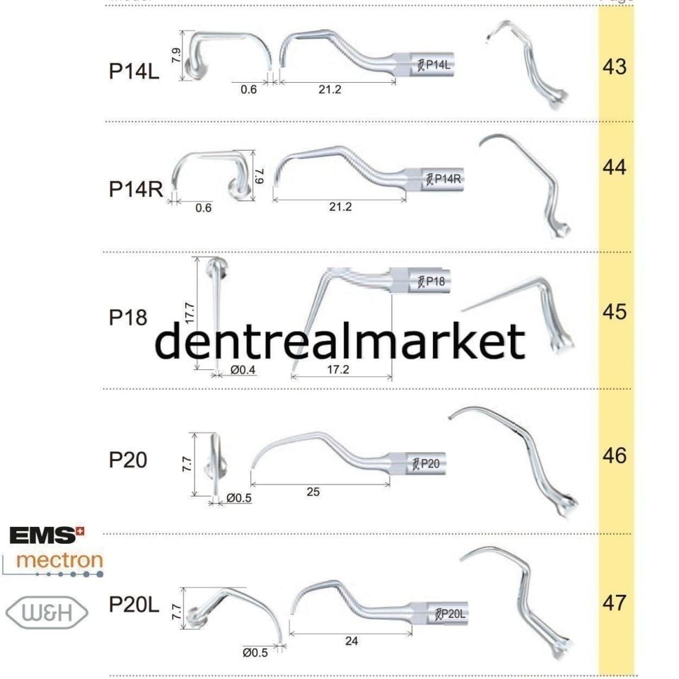 Kavitron Periodontic Ucu P3R- Ems,Mectron,Woodpecker,WH Uyumlu