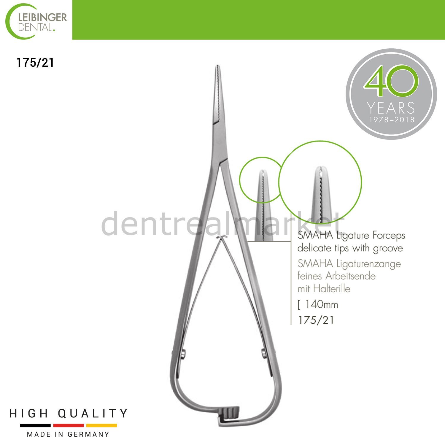 SMAHA Ligature Forceps - Orthodontik Portegü - 140 mm
