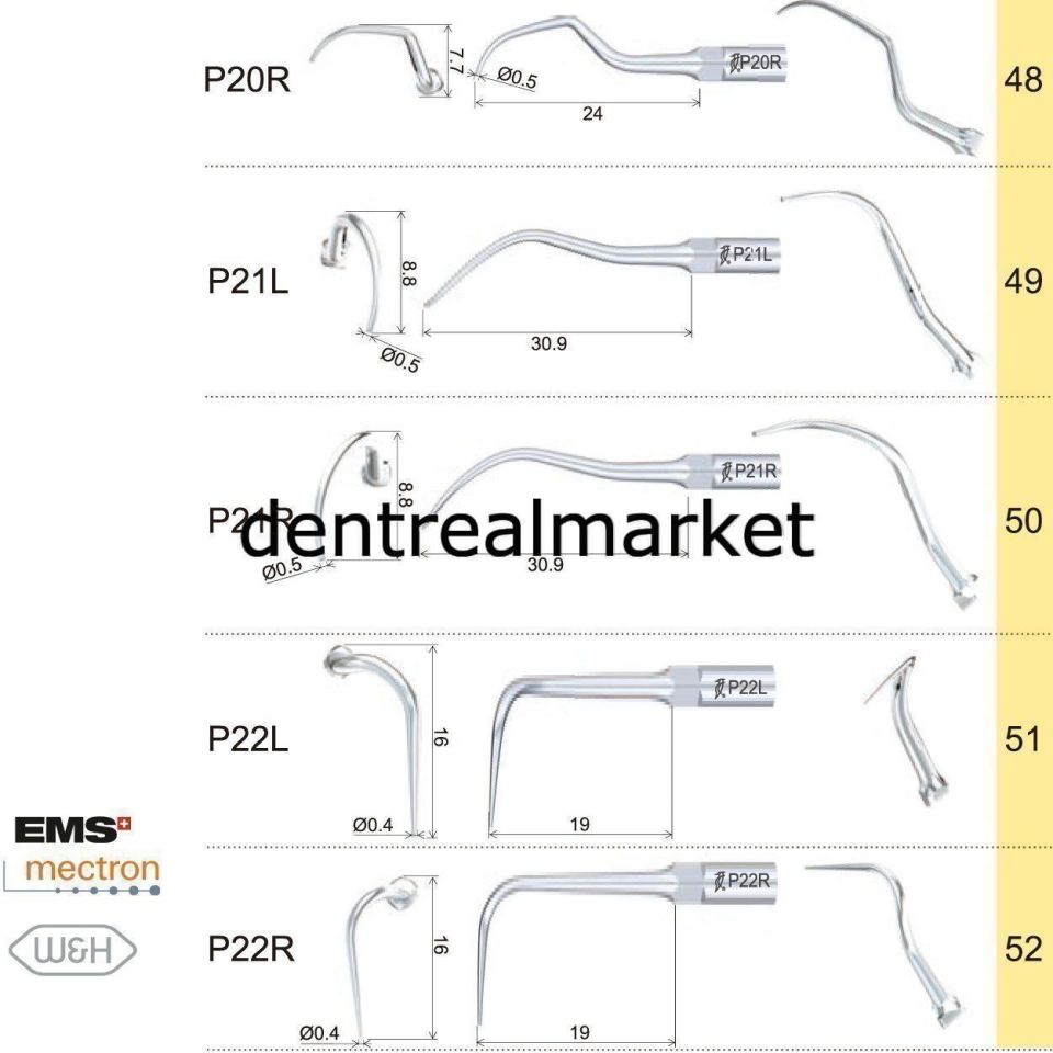 Kavitron Periodontic Ucu P4- Ems,Mectron,Woodpecker,WH Uyumlu