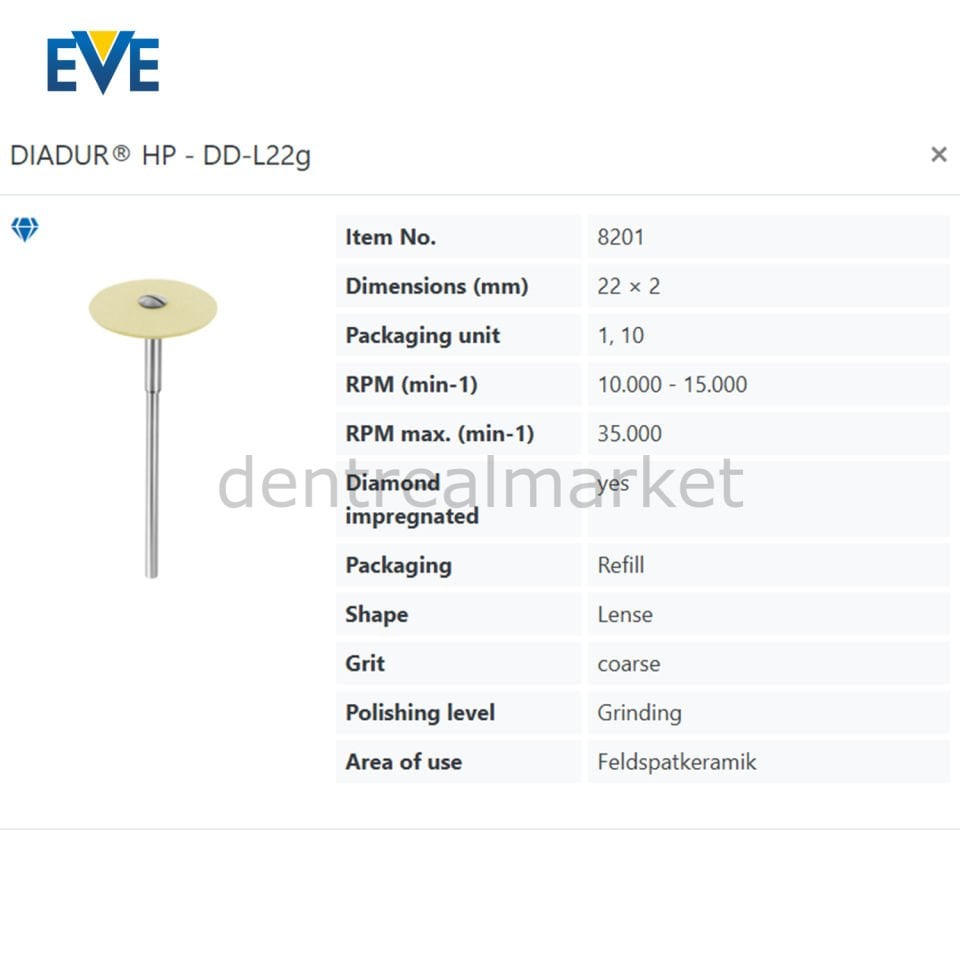 Diadur HP - Kompozit & Porselen Düzeltme Lastiği - DD-L22g