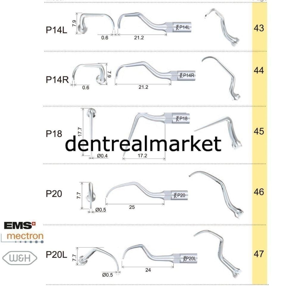 Kavitron Periodontic Ucu P7- Ems,Mectron,Woodpecker,WH Uyumlu