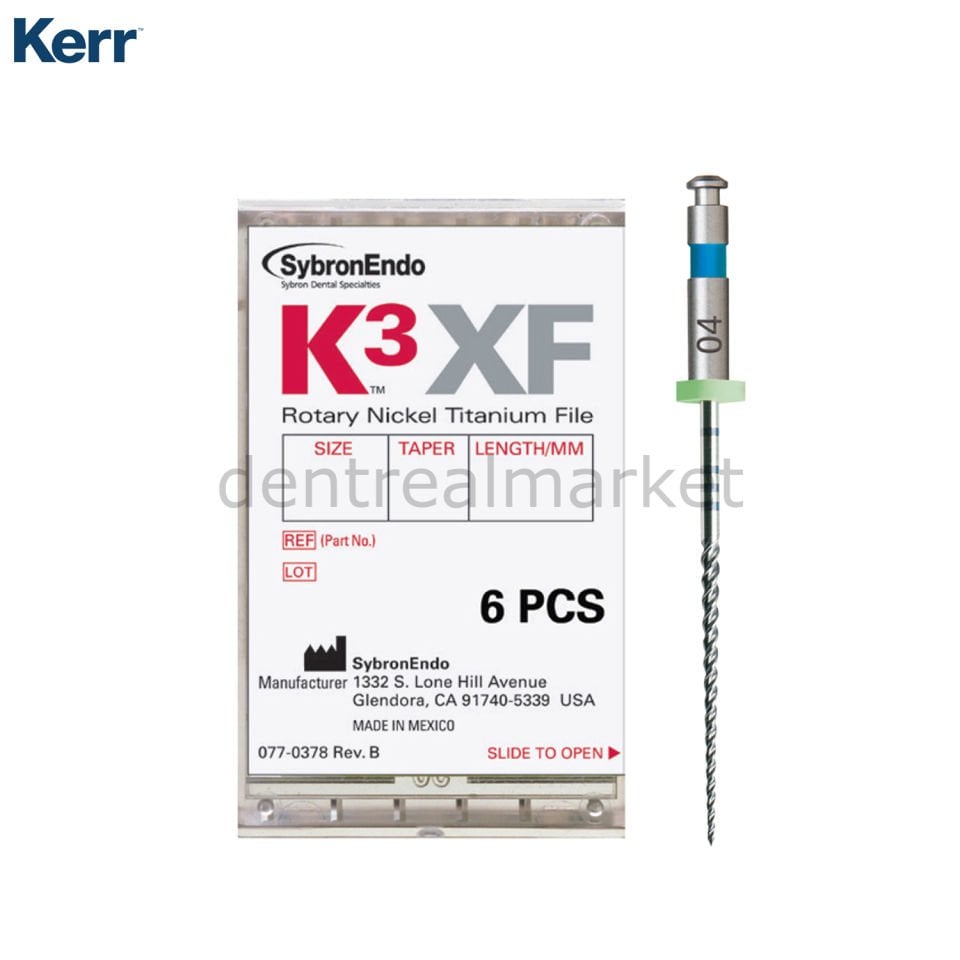 K3XF Ni-Ti Rotary Kanal Eğeleri