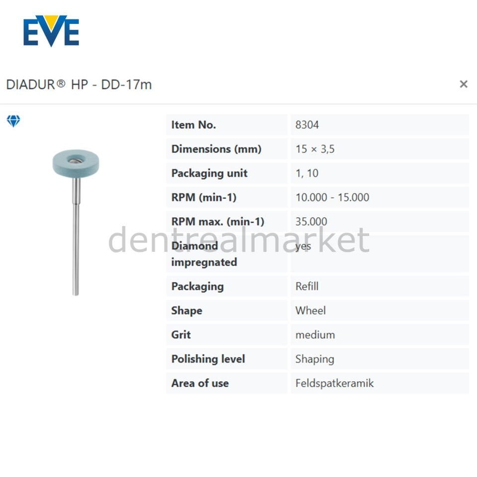 Diadur HP - Kompozit & Porselen Düzeltme Lastiği - DD-17m