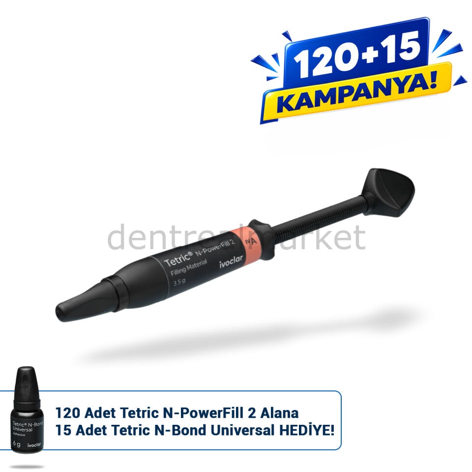 Tetric N-Powerfill 2 Bulkfill Posterior Kompozit Refill 3,5 gr & Tetric N-Bond Kampanya