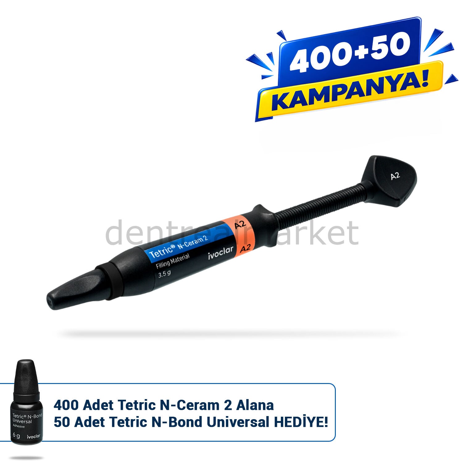 Tetric N-Ceram 2 Üniversal Kompozit Refil 3.5gr & Tetric N-Bond Kampanya