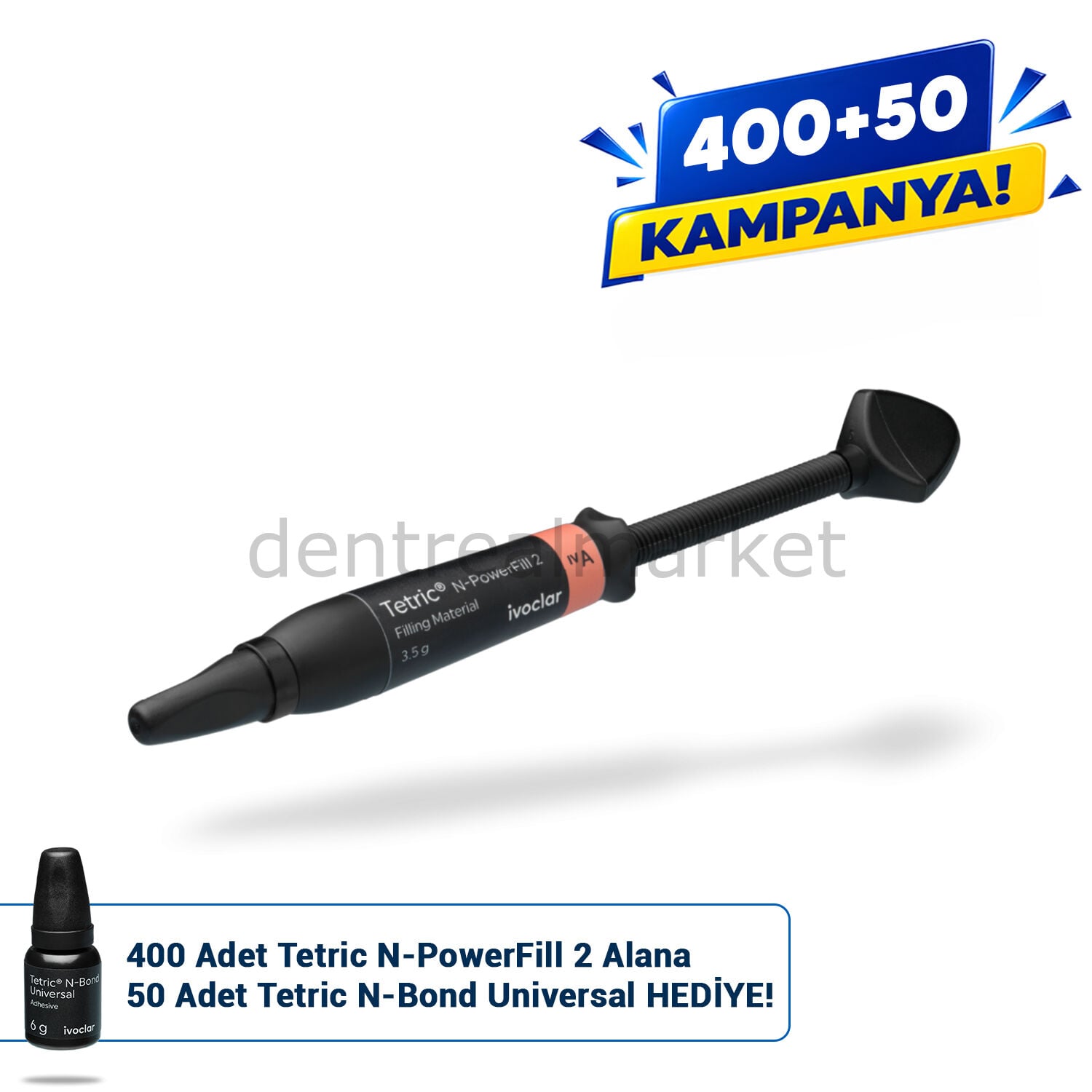 Tetric N-Powerfill 2 Bulkfill Posterior Kompozit Refill 3,5 gr & Tetric N-Bond Kampanya