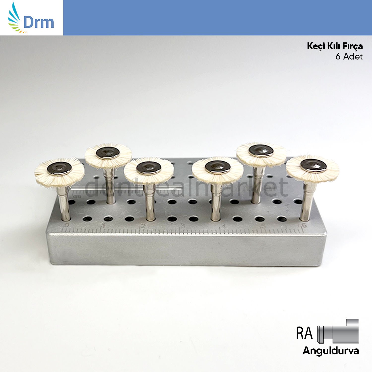 Porselen ve Kompozit Cila Seti - 6'lı Keçi Kılı