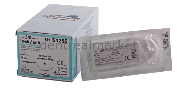 İpek Sutur Non-Absorbe - 4/0 Keskin