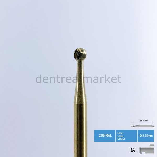 Titanyum Carpide Cerrahi Frez Rond - 141 RAL - RAXL Anguldurva - RAL - Ø 023