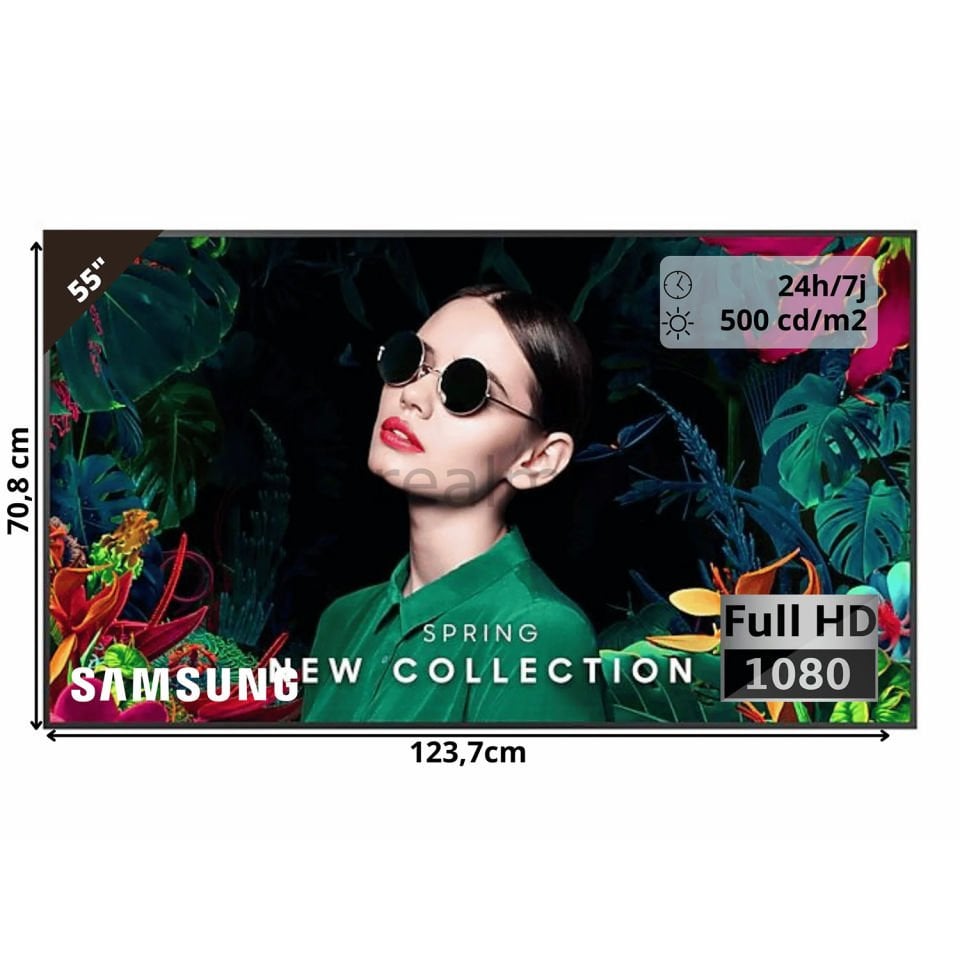 QM55C'' UHD Smart Signage Display - Yönetilebilir Smart Ekran