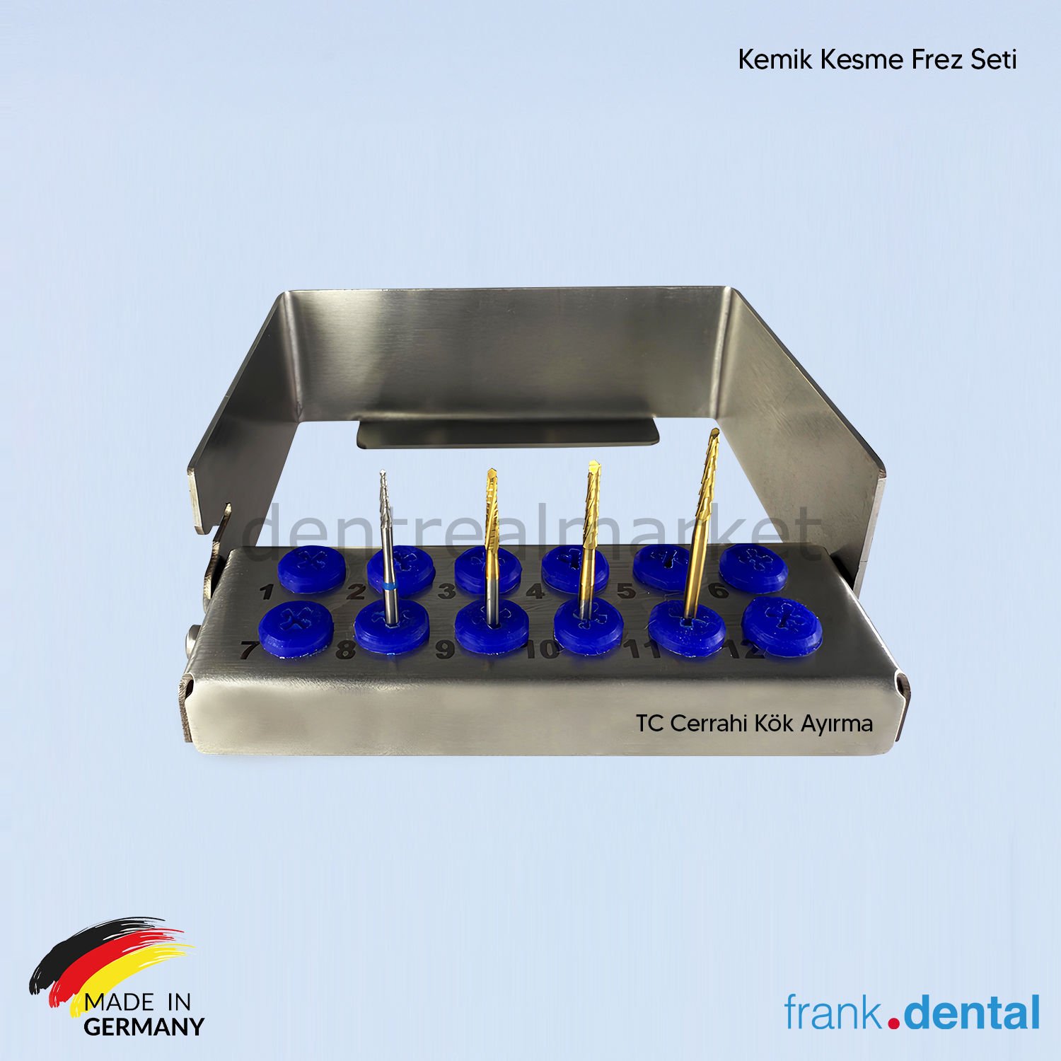 TC Cerrahi Kök Ayırma - Kemik Kesme Frez Seti | Frank Dental