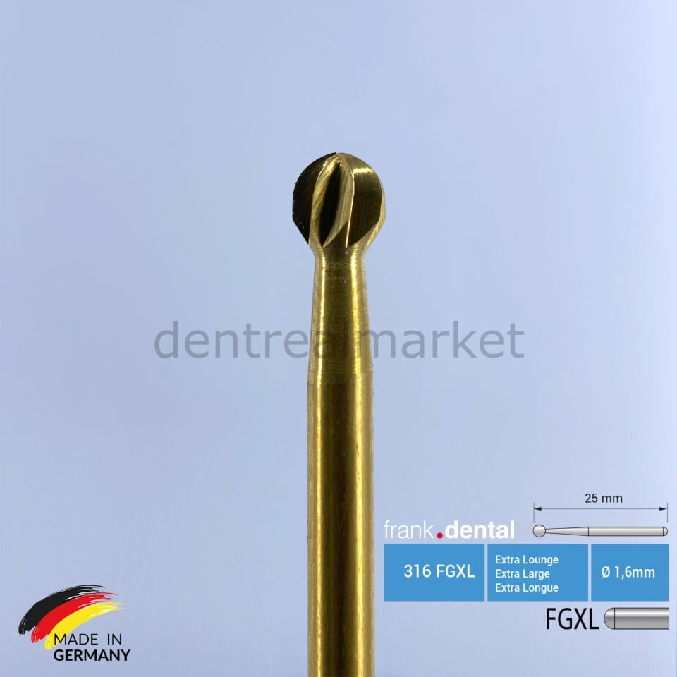 Titanyum Carpide Cerrahi Frez Rond - 141 FGXL