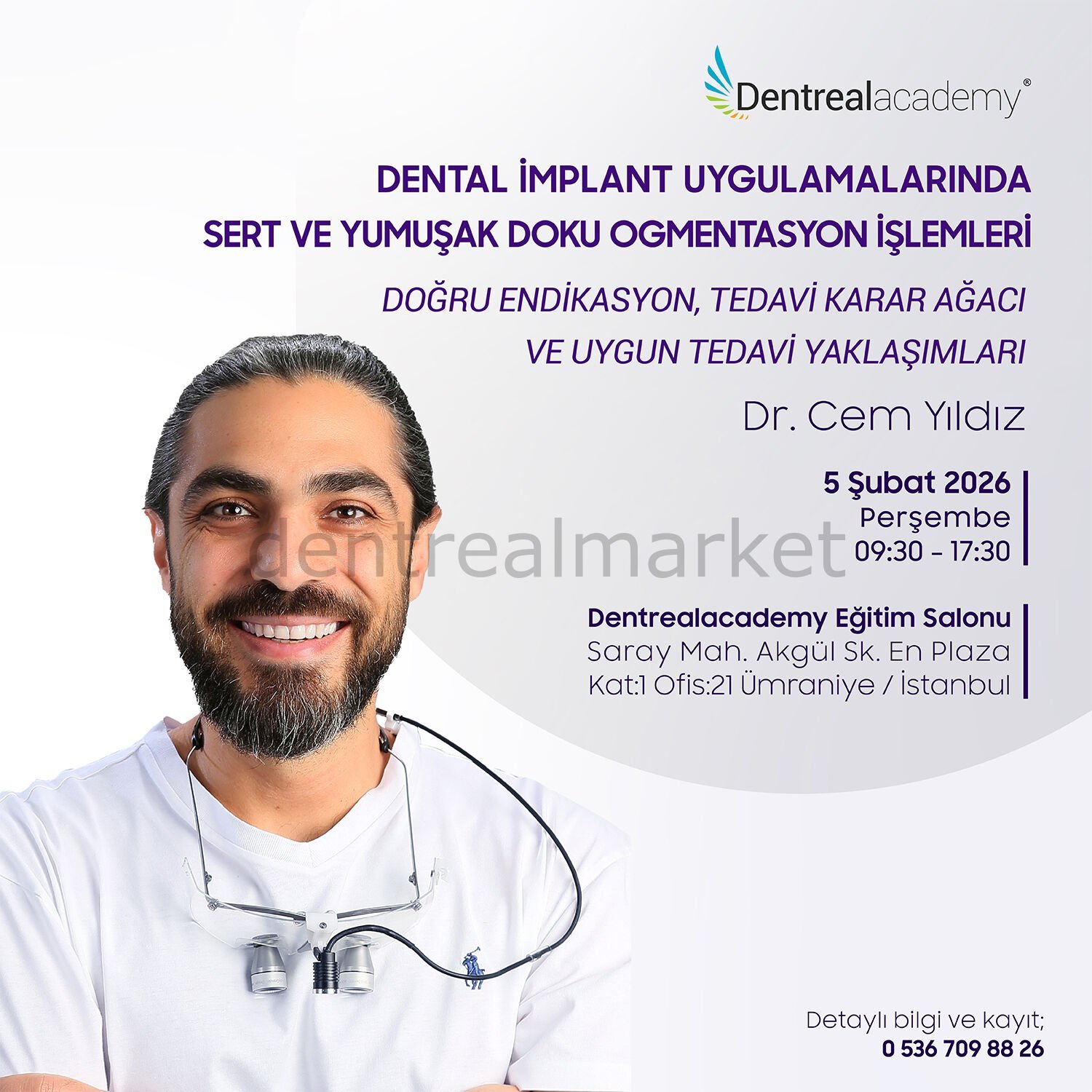 Dental İmplant Uygulamalarında Sert ve Yumuşak Doku Ogmentasyon İşlemleri - Dr. Cem Yıldız