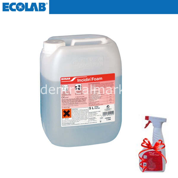 Incidin Foam Kullanıma Hazır 5LT + 0,750 ml Sprey Dezenfektan Hediyeli