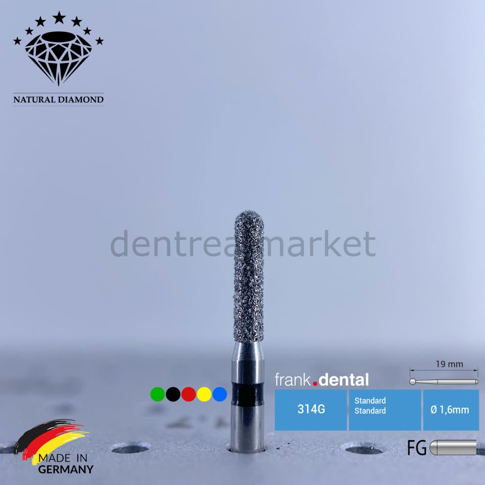 Doğal Elmas Frez - Aeratör - 880 - Silindir - 5 Adet
