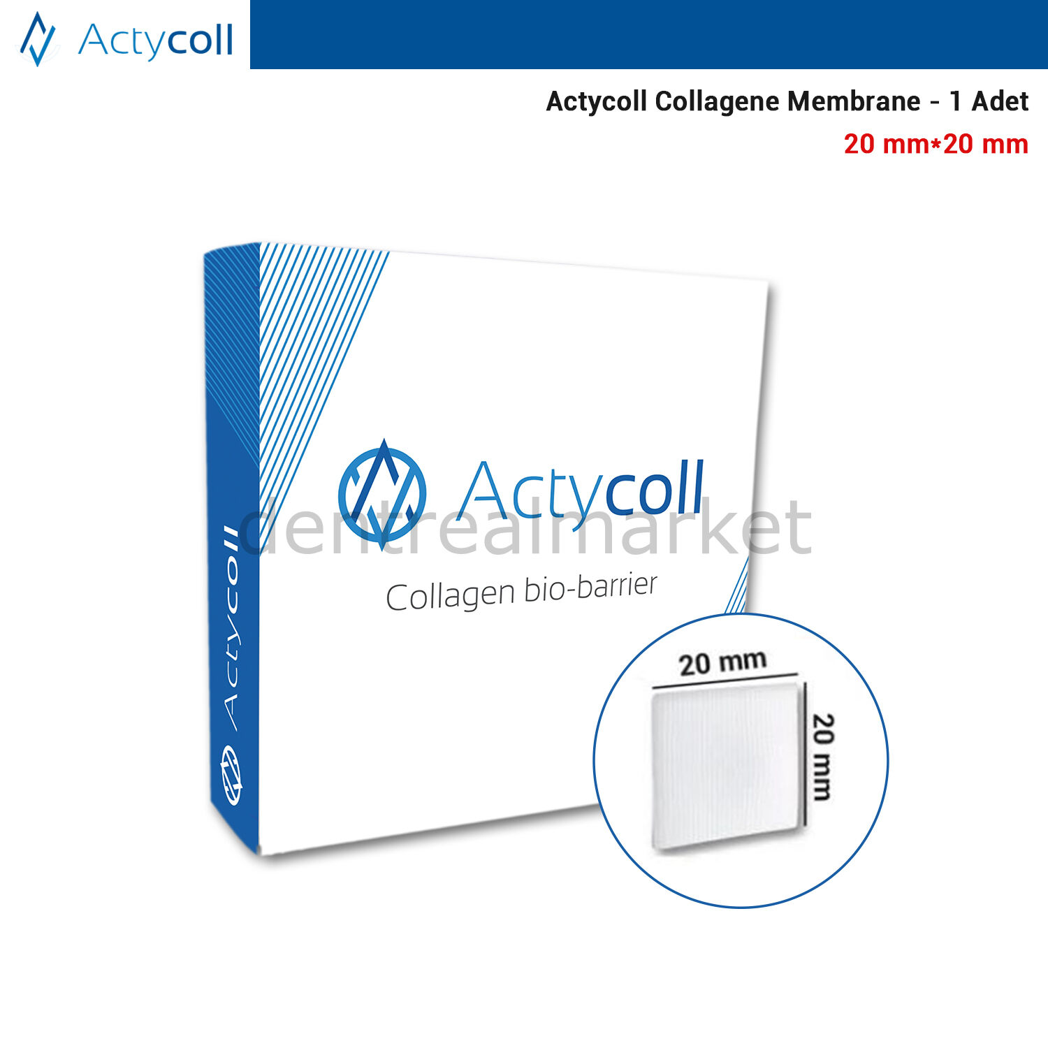Collagene Membrane - 20*20 mm - 1 Adet