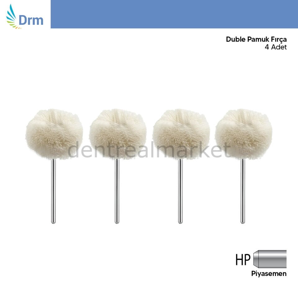 Yuvarlak Porselen ve Kompozit Cila Seti 4'lü - Piyasemen Duble Pamuk