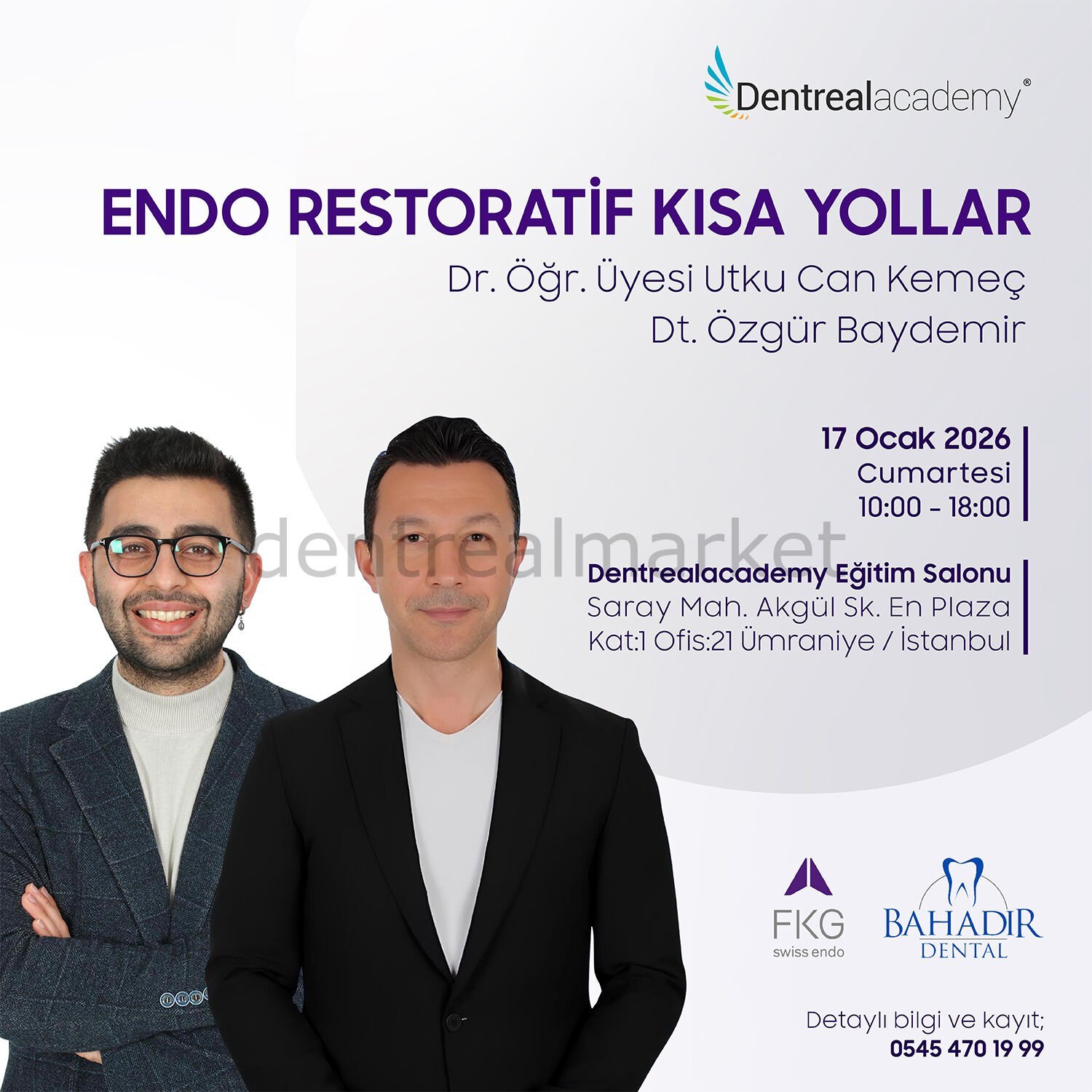 Endo Restoratif Kısa Yollar -  Dr. Öğr. Üyesi Utku Can Kemeç - Dt. Özgür Baydemir