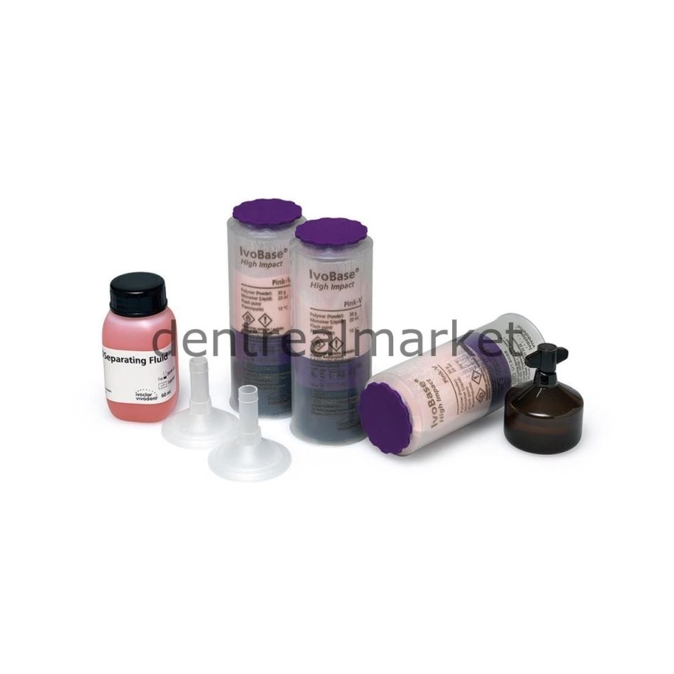 IvoBase Hybrid Kit 20 - Protez Kaide Malzemesi - Pink - V
