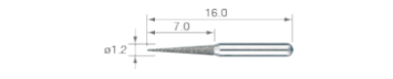 S-Max Pıco Pedodonti İçin Frezler 6'lık Blister PC4FF