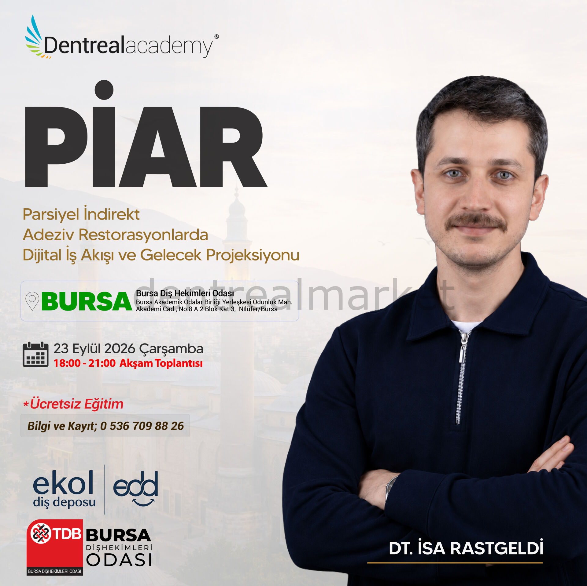 PİAR - Parsiyel İndirekt Adeziv Restorasyonlarda Dijital İş Akışı ve Gelecek Projeksiyonu - Dt. İsa Rastgeldi