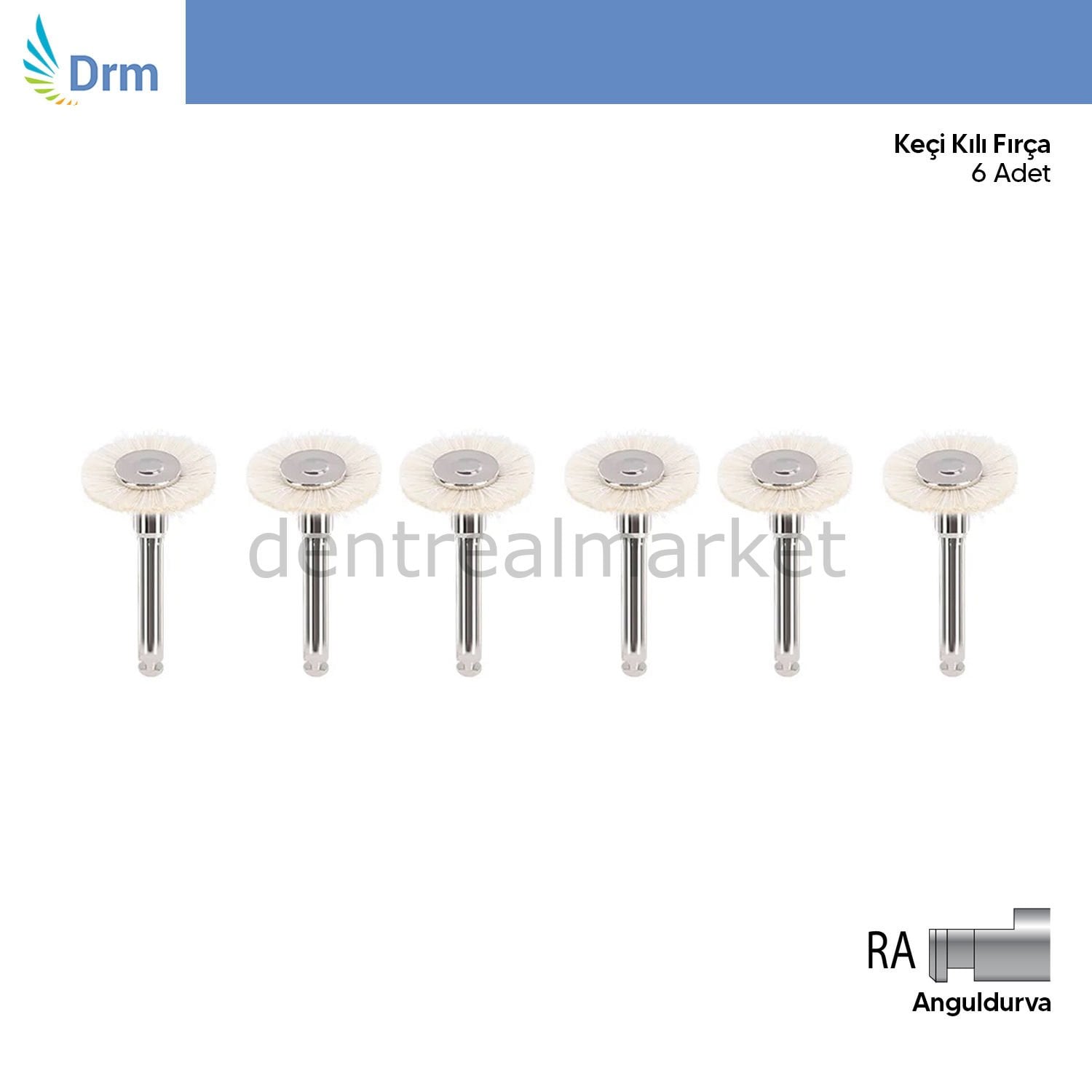 Porselen ve Kompozit Cila Seti - 6'lı Keçi Kılı