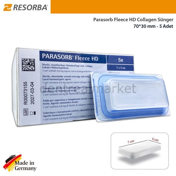Parasorb Fleece HD Collagen Matrix Membran 70*30 mm