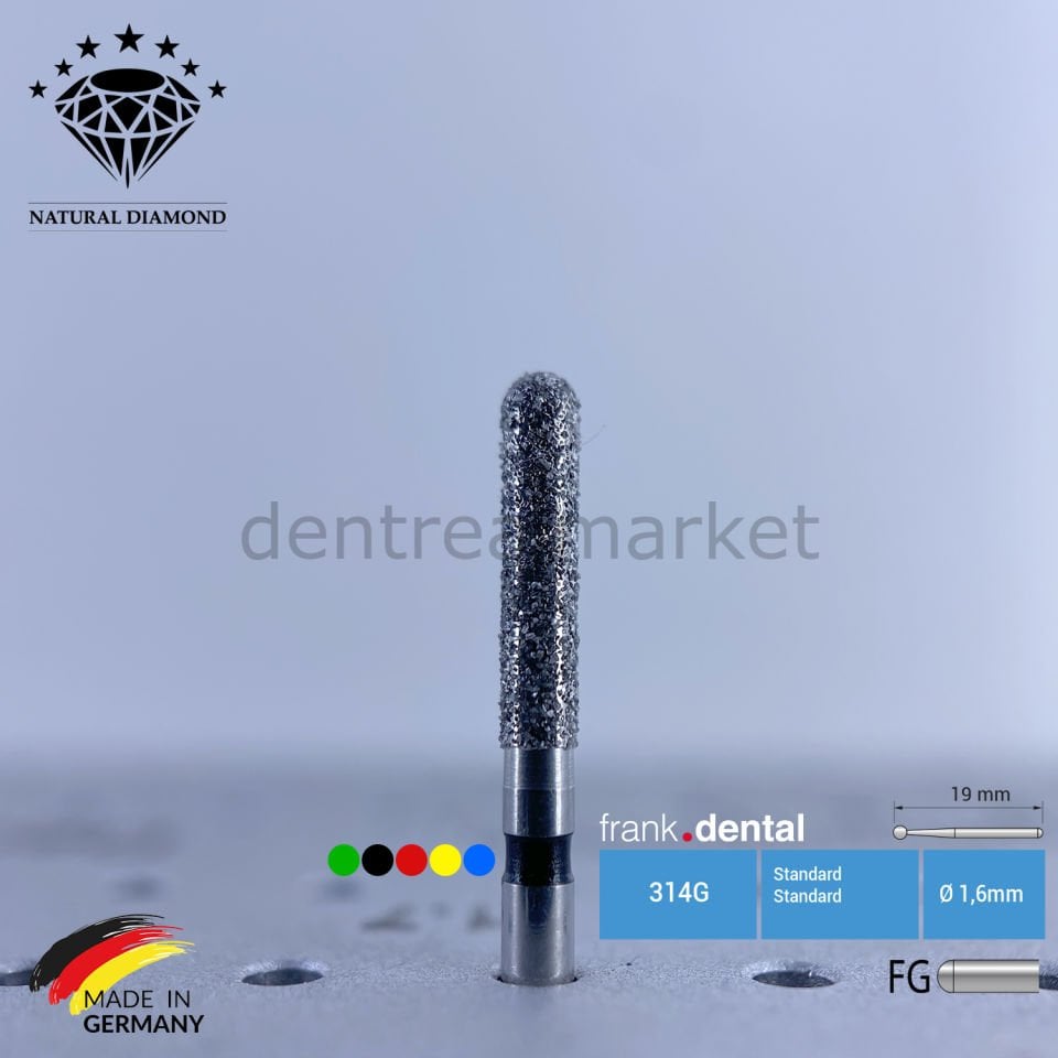 Doğal Elmas Frez - Aeratör - 881 - Silindir - 5 Adet
