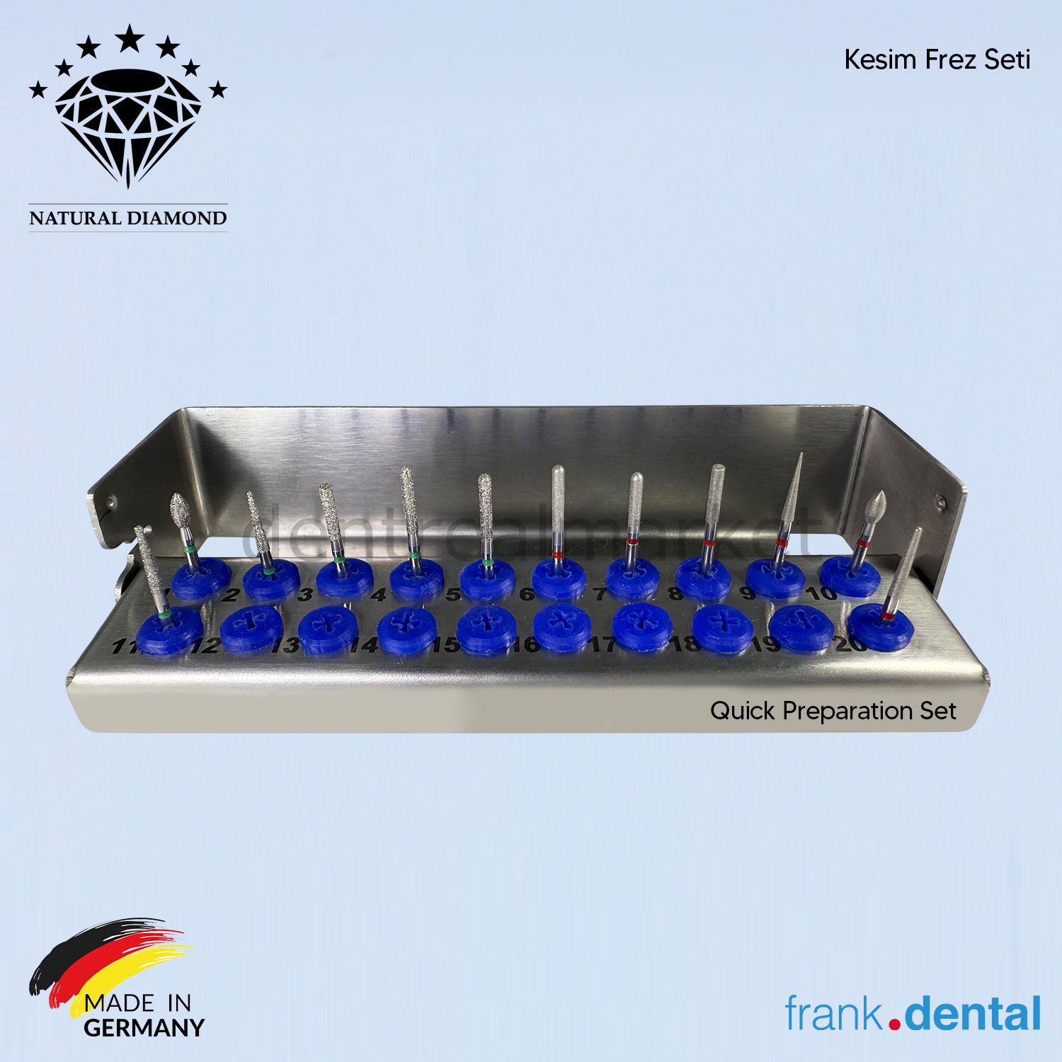 ENVIORN Preparation Series 3点セット Quick Preparation Set - Kesim Frez Seti Green | Frank Dental