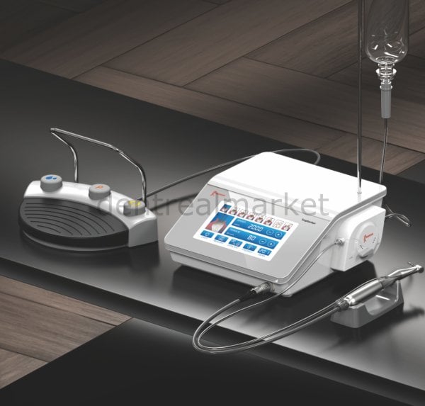 İmplanter Işıklı Fizyodispanser + 20:1 İmplant Anguldurvası (Swiss Motor)