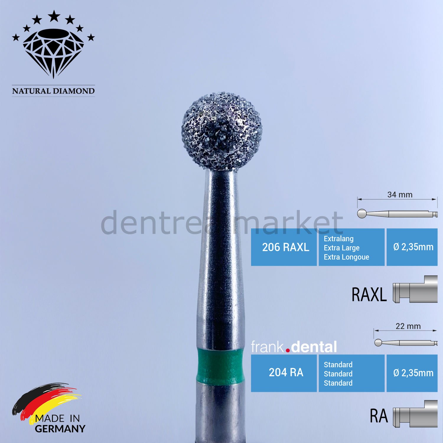 Rond Doğal Elmas Frez - 801 - Anguldurva İçin
